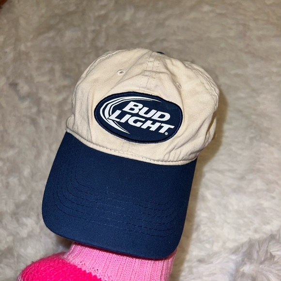 Vintage Bud Light Logo Baseball Hat Anheuser Busch Beer - Picture 2 of 5